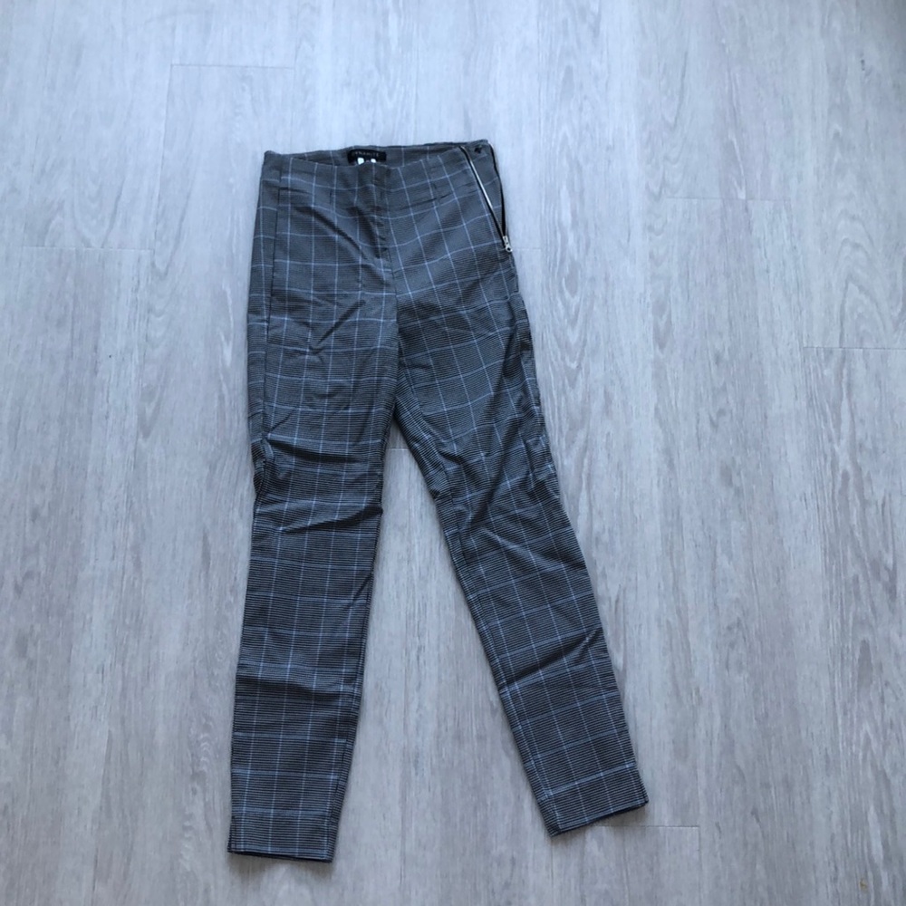Dynamite Gray Plaid Pants